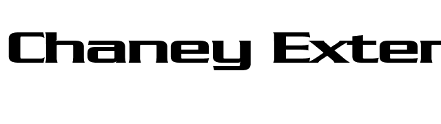 Chaney Extended Bold font preview