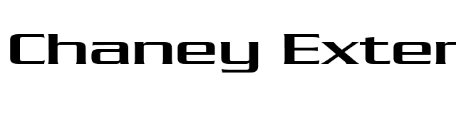 Chaney Extended Normal font preview