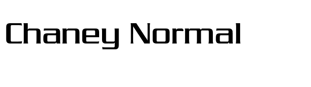 Chaney Normal font preview