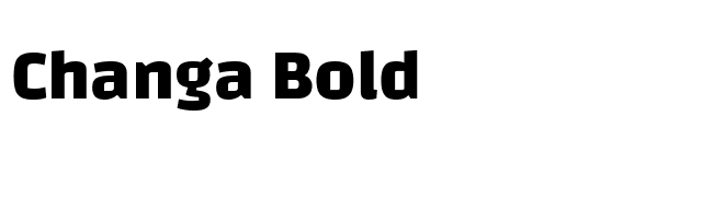 Changa Bold font preview