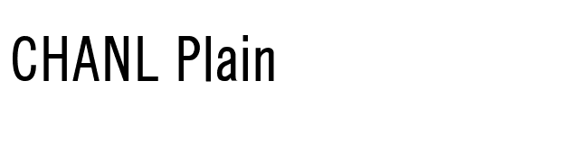 CHANL Plain font preview