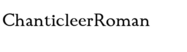 ChanticleerRoman font preview