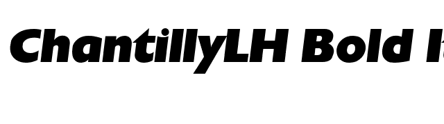 ChantillyLH Bold Italic font preview