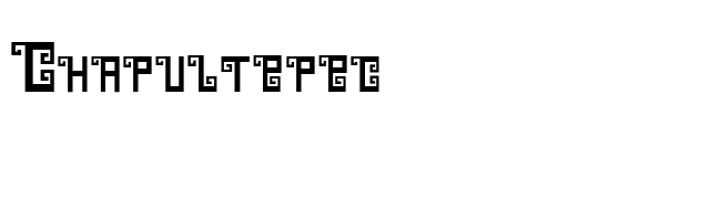 Chapultepec font preview