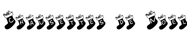 Chausettes de Noel font preview