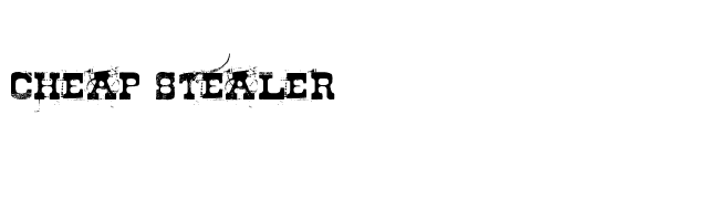 Cheap Stealer font preview