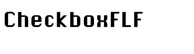 CheckboxFLF font preview