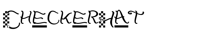 CheckerHat font preview