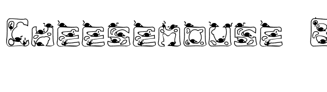 Cheesemouse Becker font preview