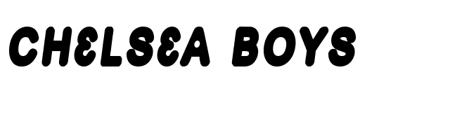 Chelsea Boys font preview