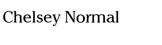 Chelsey Normal font preview