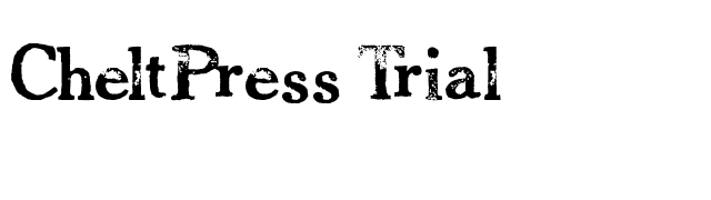 CheltPress Trial font preview