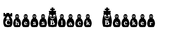 ChessBlack Becker font preview