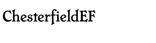 ChesterfieldEF font preview