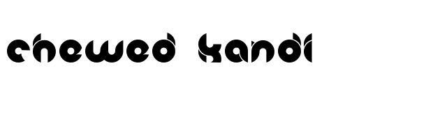 Chewed Kandi font preview