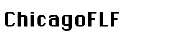 ChicagoFLF font preview