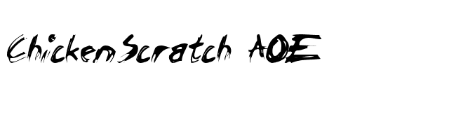 ChickenScratch AOE font preview