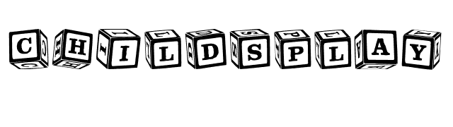 ChildsPlay Blocks font preview