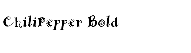 ChiliPepper Bold font preview