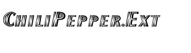 ChiliPepper-Ext font preview