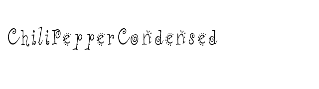 ChiliPepperCondensed font preview