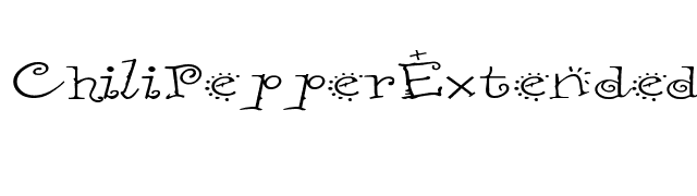 ChiliPepperExtended font preview