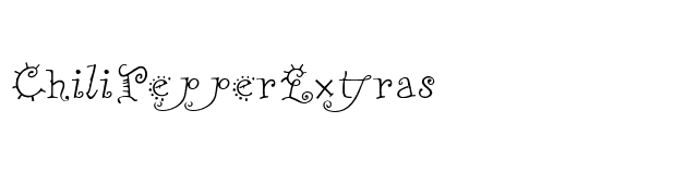 ChiliPepperExtras font preview