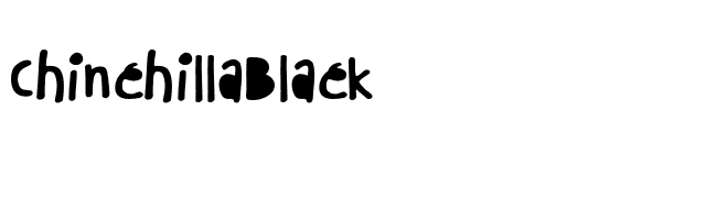 ChinchillaBlack font preview