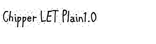 Chipper LET Plain1.0 font preview