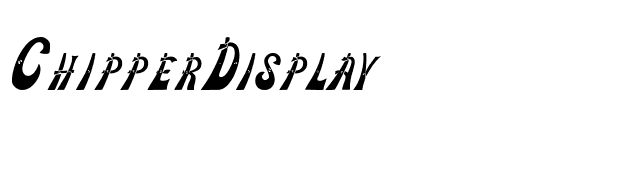 ChipperDisplay font preview