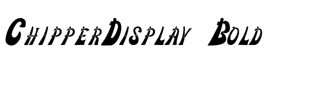 ChipperDisplay Bold font preview