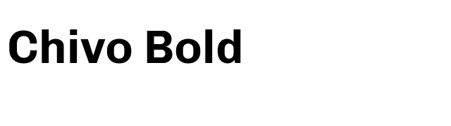 Chivo Bold font preview