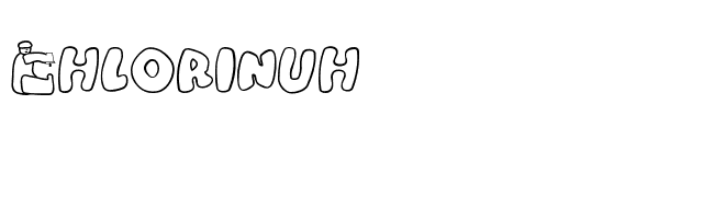 Chlorinuh font preview