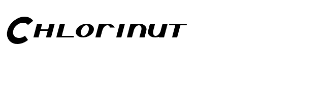 Chlorinut font preview