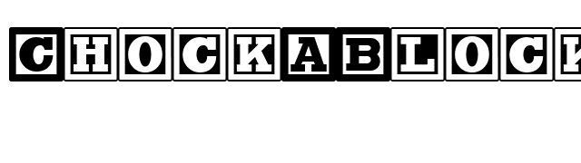 ChockABlockNF font preview