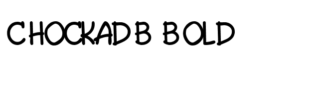 ChockaDB Bold font preview