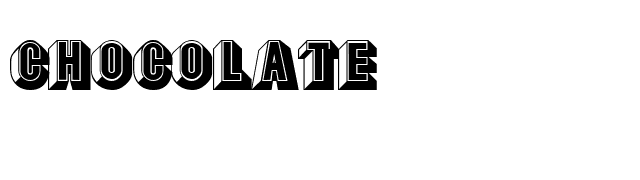 Chocolate font preview