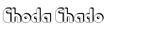 Choda Chado font preview