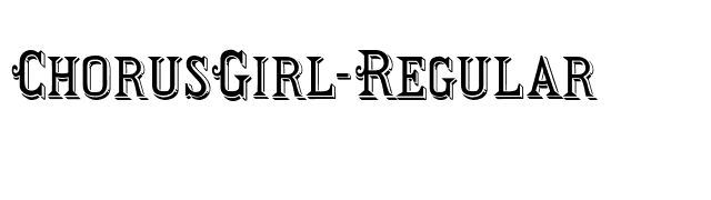 ChorusGirl-Regular font preview