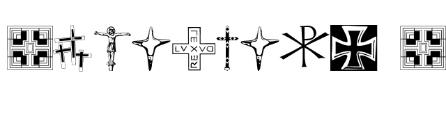 Christian Crosses II font preview