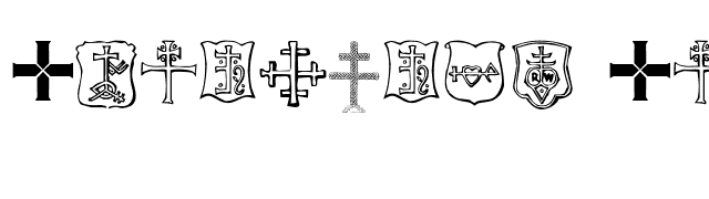 Christian Crosses IV font preview