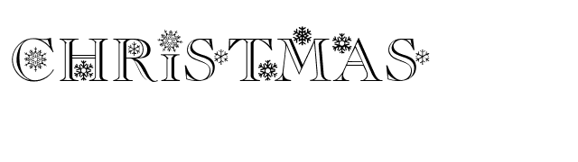 CHRISTMAS font preview