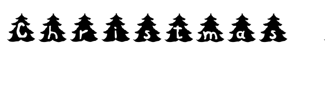 Christmas Tree font preview