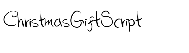 ChristmasGiftScript font preview