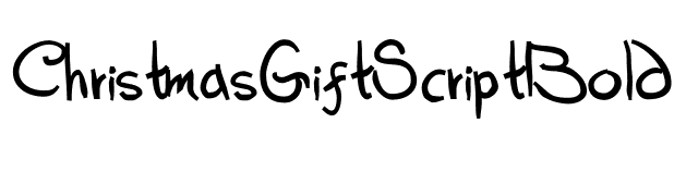 ChristmasGiftScriptBold font preview