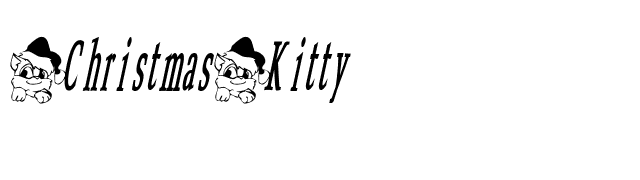 ChristmasKitty font preview