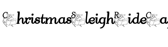 ChristmasSleighRideCaps font preview