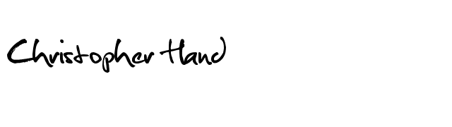 Christopher Hand font preview