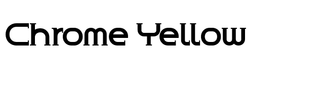 Chrome Yellow font preview