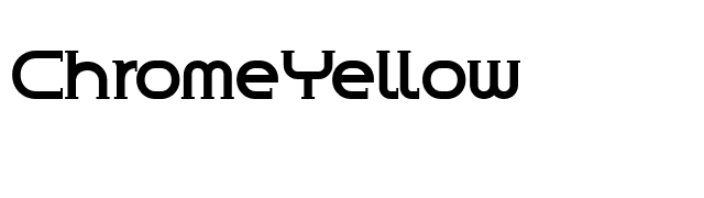 ChromeYellow font preview